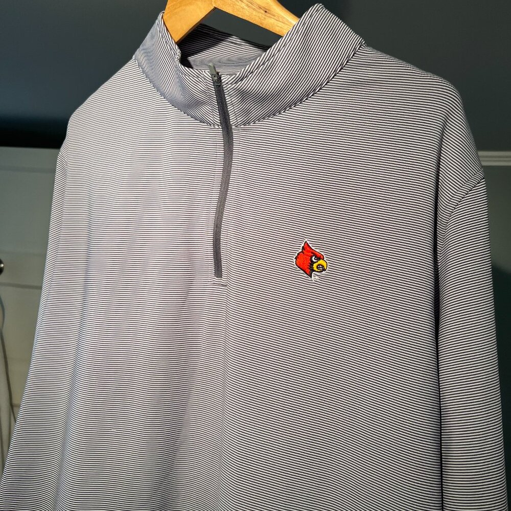 Peter Millar Perth Mini-Stripe University of Louisville XXL